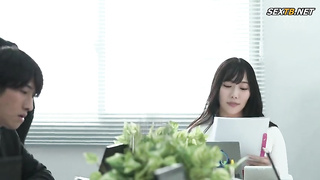 [SAME-090] Alone overtime with my female boss who’s about to get married. Unable to suppress my feel