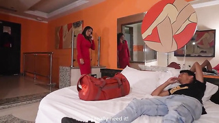 I agree to share a bed with my stepson in a cheap hotel