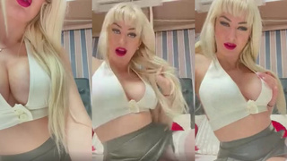 Hot blonde with big tits