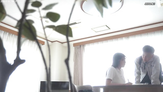 [APNS-403] Middle-aged cock-obsessed schoolgirl gets creampied by neighborhood old men while house-s