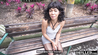 Busty Latina gets fucked for Money