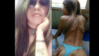 Marlne Cogida con su Tanga azul