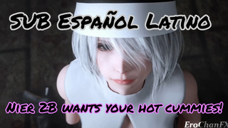 Nier 2B wants your hot cummies!(SUB) By EroChanFX
