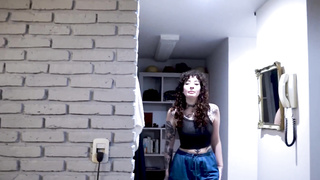 My friend comes back from shopping Super Horny and gives me a thong as a gift.