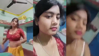 Desi Girl Beautiful Stripping Saree Naked Full Video