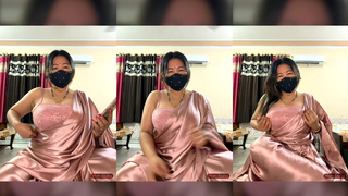 88pink sexy song dance in pink saree pinky thapa nepali randi bhabhi part 4