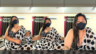 88pink white saree sexy song pe dance pinky thapa nepali randi bhabhi part 3