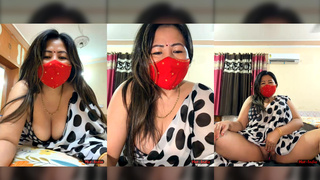 88pink bed par show in white saree pinky thapa nepali randi bhabhi part 6