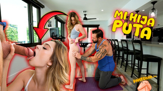 En Español Mi hijita usa ropa cortita asi que me la follo por zorra