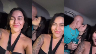 Bruno difarente kissing in the car