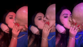 Bruno difarente kissing in the party