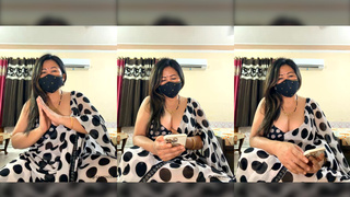 88pink dirty talk pinky thapa nepali randi bhabhi in white saree part 4