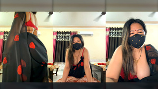 88pink stand up red bra one big boobs open pinky thapa nepali randi bhabhi part 2