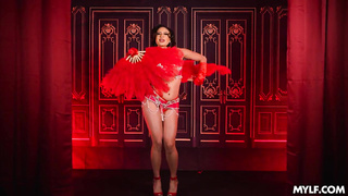 Forget about flowers this horny artist wants cum after her show.