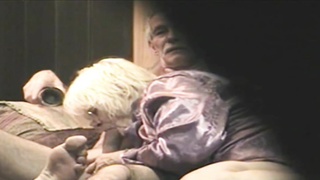 HOT HOT SUCK IN HER PURPLE SILK ROBE