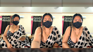 88pink afternoon white saree sexy show pinky thapa nepali randi bhabhi part 1