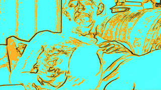 very hot cock suck in light blue cartoon video