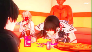 Сессия Линэ и Чисы после занятий 1 серия