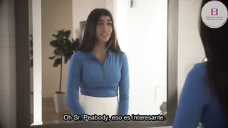 Aubri Babcock - ensayando con el hermano (sub esp)