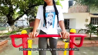 Sexo anal con amiga Latina que hacía ejercicio