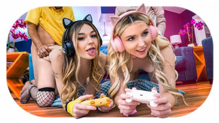 Britt Blair Della Cate - No More Gaming: Bff's Share Some Daddy Dick