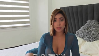 Talking To Her Boyfriend On The Phone While Getting Fucked