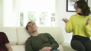 Horny Brunettes Share Stepbrother Dicks