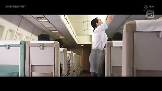 [SNOS-177] First-class wealthy old man discovers top-shelf cabin attendant! Nitpicks her into full-s