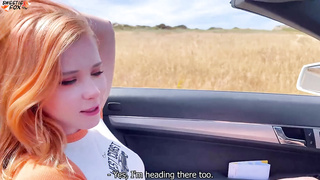 Girl Blowjob Stranger In Car And Fucking