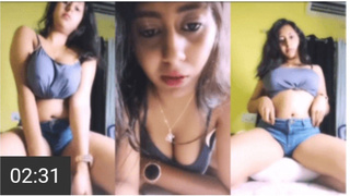 Busty Indian Girl Pillow Ride Masturbation On Live Call