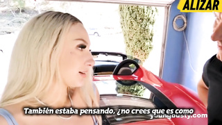 Skylar Vox Hija deja que su papá estire su dulce coño Sub Esp