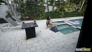 Valentine Vixen pool fuck