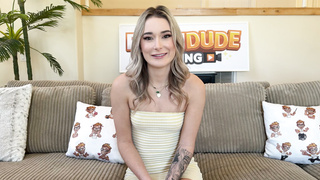 Bubbly Blonde Thea Summers Shows Off Her Small Tits Then Gets Naked and Wet Giving Head