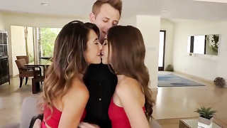 Eva Lovia and Riley Reid threesome