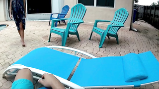 Hijastro seduce a la madrastra en la piscina - Mandy Monroe - SUB ESP