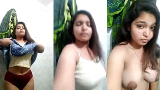 11th school girl show nude hot tits 🥵 record by class meet