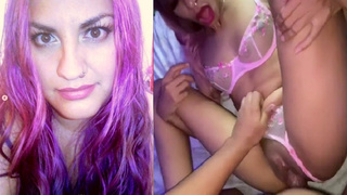 Danna Danger: " Cogiendo toda la noche con mis Tanga y Bra Rosa"