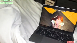 Lina Migurtt - Red haired stepsister in panties exposed her pussy to cock