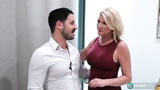 Pretty Petunia - In her first XXX scene, Pretty Petunia, 53, fucks her hubby's friend