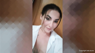 Kat Aluna coffee footjob anal