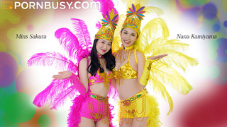 Nana Kamiyama, Mins Sakura - Two slutty senoritas and a wild samba carnival
