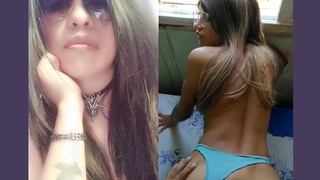 Me Cogen con mi Tanga azul
