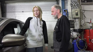 Frances takes adventage of the old guy to land plum job