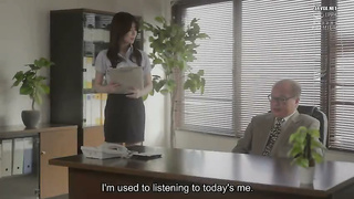 [PRED-876] Pitiful secretary Waka Natuki gets licked sticky and violated by the clingy president she
