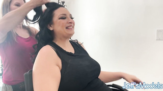 Brunette Newcummer Is Introduced to a Hard Prick – Heavenly