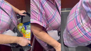Slapping granny ass