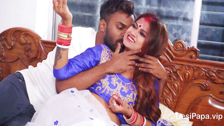 Young Indian Wife First Time Sex On Her Wedding Night With Her Desi Husband