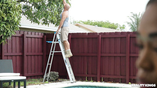 Harley Dean Sucking Dick On The Ladder