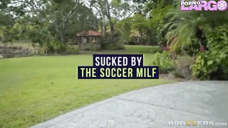Diamon Jackson cogida después del entrenamiento del fútbol sub esp