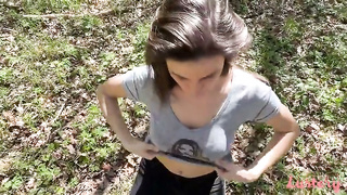 Lety And Gian - Blowjob In The Forest XXX